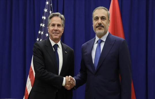 U.S. Secretary of State Antony Blinken and Turkish Foreign Minister Hakan Fidan