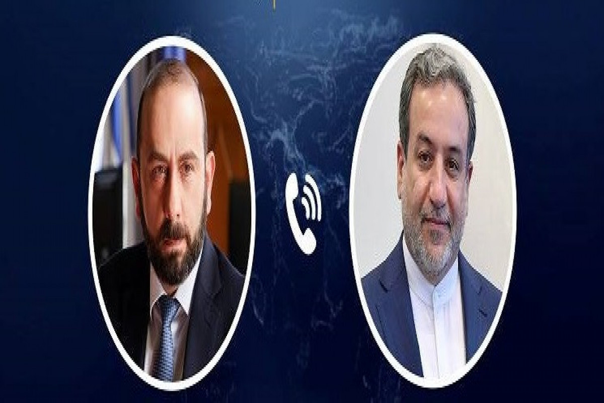 Ararat Mirzoyan, Minister of Foreign Affairs of Armenia and Seyyed Abbas Araghchi, Minister of Foreign Affairs of the Islamic Republic of Iran