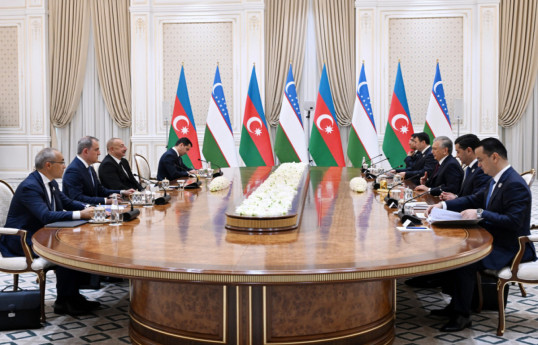 Limited-format meeting between Presidents of Azerbaijan and Uzbekistan was held in Tashkent -UPDATED 