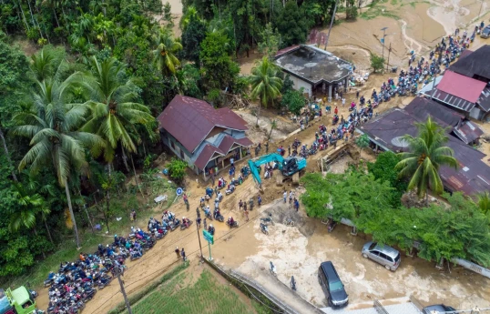 Flash floods, landslides in Indonesia's North Maluku leave 7 dead, 2 injured