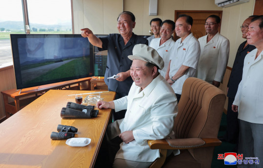 North Korea's Kim Jong Un oversees tests of 'suicide drones'