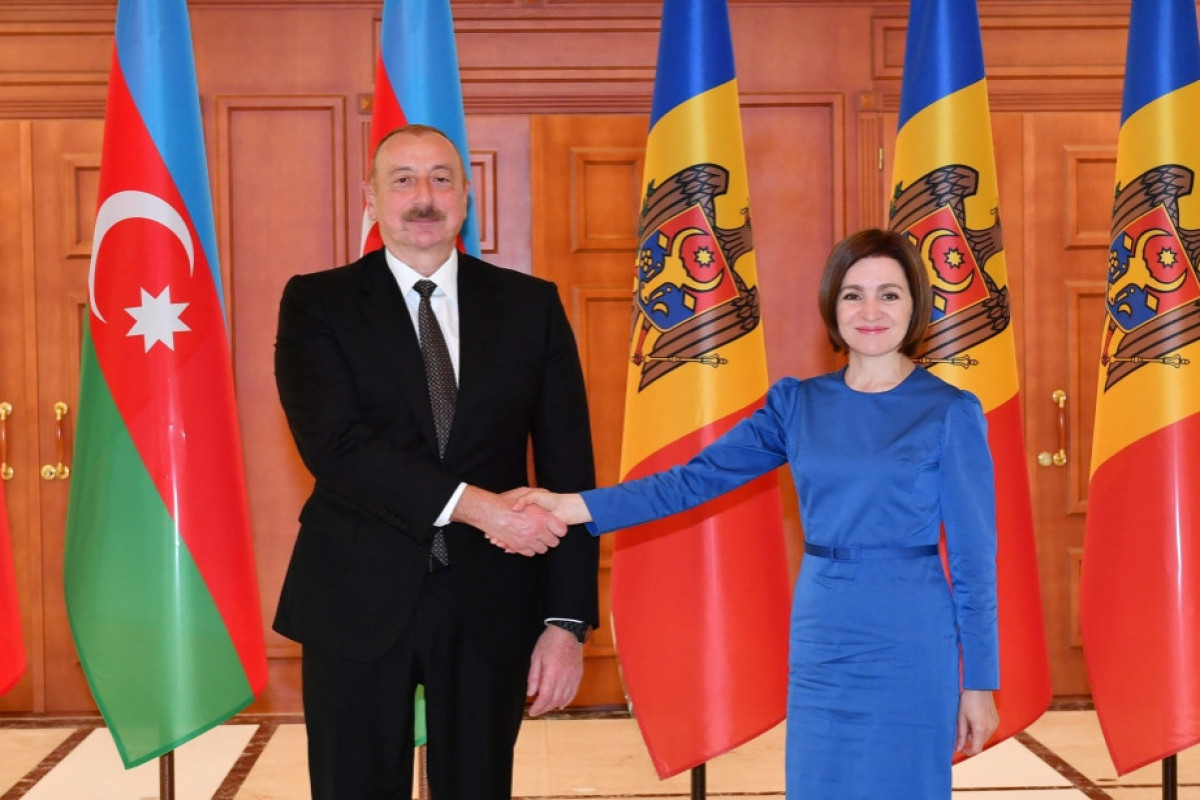 Ilham Aliyev, President of the Republic of Azerbaijan and Maia Sandu, President of the Republic of Moldova