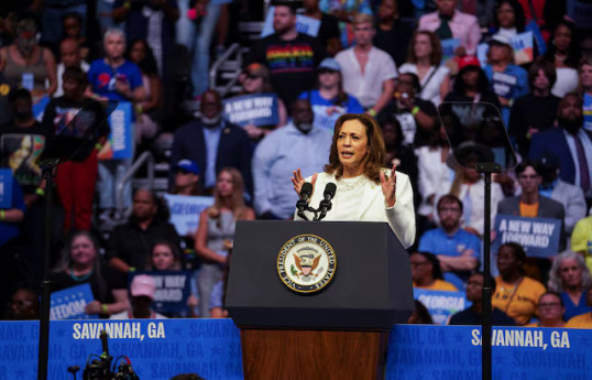 Harris vows tougher approach on migration, supports weapons for Israel