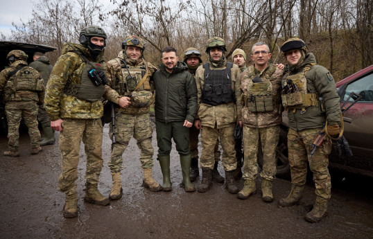 Ukrainian leader visits front line, army chief's future in question