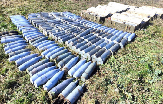 Azerbaijan discovers artillery shells in Khojaly-PHOTO 