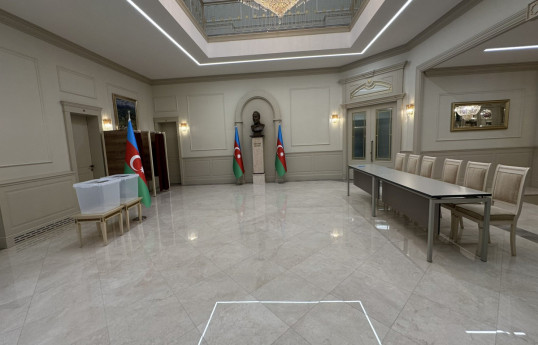 Azerbaijan's Embassy in Türkiye sets up polling station in connection with snap presidential elections -PHOTO 