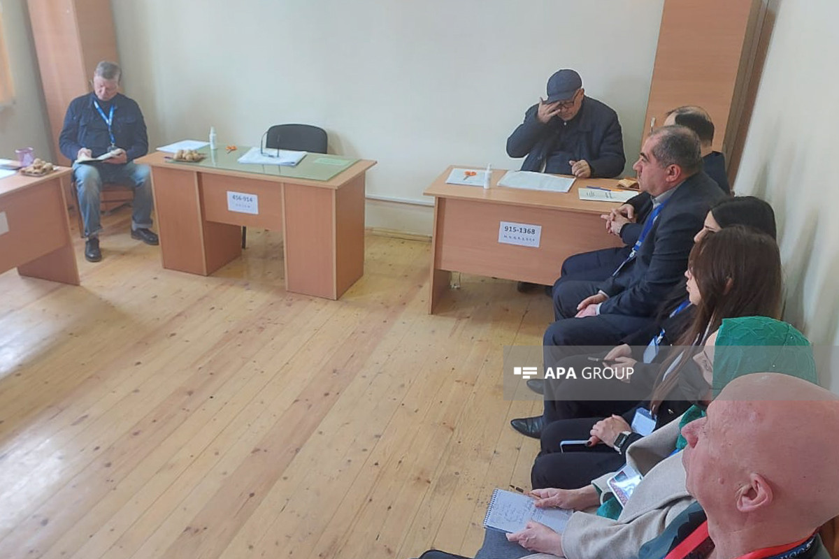 OSCE observers monitor elections in Azerbaijan's Lankaran