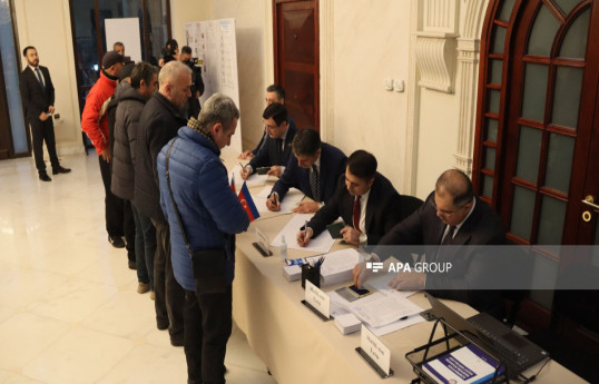 Voting for Azerbaijani presidential election begins in Georgia-PHOTO 