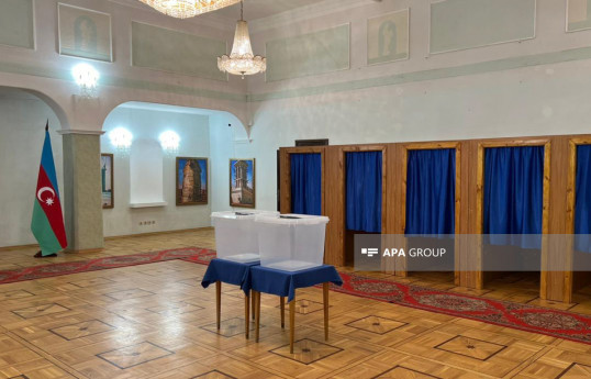 Voting for Azerbaijani presidential election begins in Russia-PHOTO 