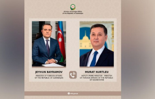 Azerbaijani FM mulls bilateral relations with his Kazakh counterpart