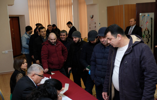 Azerbaijanis living in Kazakhstan's Aktau participate in snap presidential elections-PHOTO 