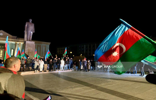 Nakhchivan residents celebrate President Ilham Aliyev's victory-PHOTO 