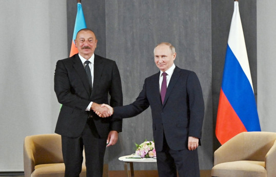  President of the Republic of Azerbaijan, Ilham Aliyev and President of the Russian Federation, Vladimir Putin