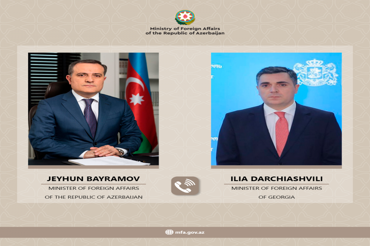 Azerbaijani, Georgian FMs held phone calls