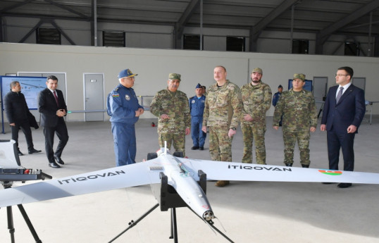 President Ilham Aliyev and his son Heydar Aliyev visited Air Force military facilities-UPDATED-2 