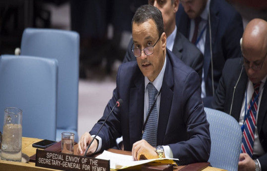 Yemeni leader meets with UN envoy on political solution to civil conflict