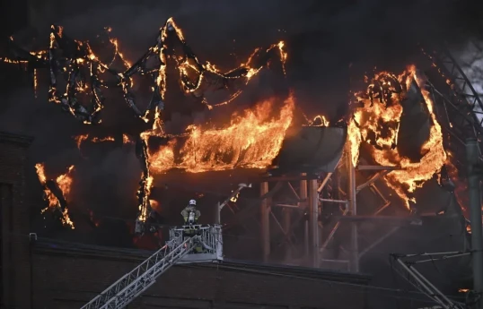 12 hurt after fire breaks out at water park under construction in Sweden’s second-largest city