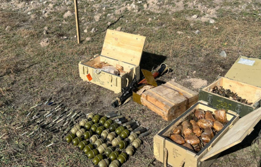 Azerbaijani police found weapons and ammunition in Gubadli