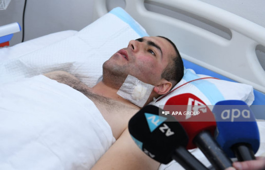 Azerbaijan's injured soldier as result of Armenian provocation:  I want to recover soon, continue my service at combat post-PHOTO -VIDEO 