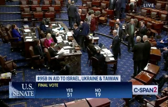 US Senate approves $95bn aid for Ukraine, Israel and Taiwan