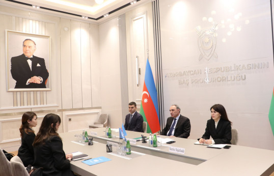 Azerbaijan’s Prosecutor General receives UN Resident Coordinator -PHOTO 