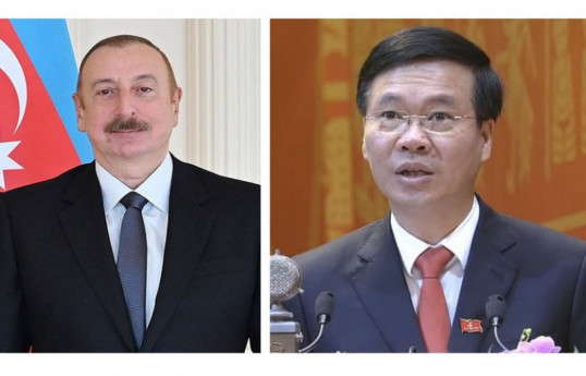 Ilham Aliyev, President of the Republic of Azerbaijan and Vo Van Thuong, Presient of Socialist Republic of Vietnam