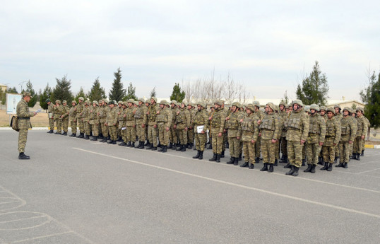Azerbaijan's MoD: Reservists' training session continues-VIDEO 