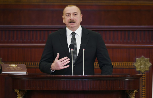 Ilham Aliyev - the President of the Republic of Azerbaijan