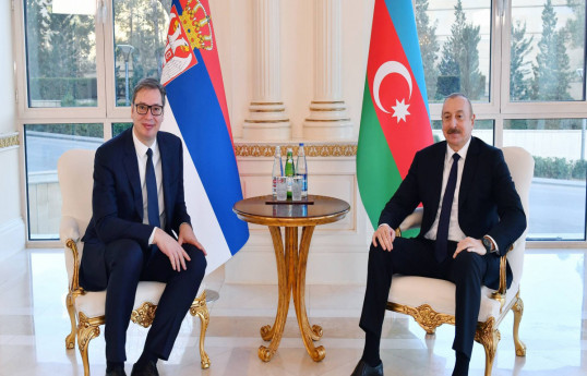 President Ilham Aliyev congratulates his Serbian counterpart-UPDATED 