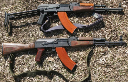Azerbaijani police discovered weapons and ammunition in Khankandi yesterday