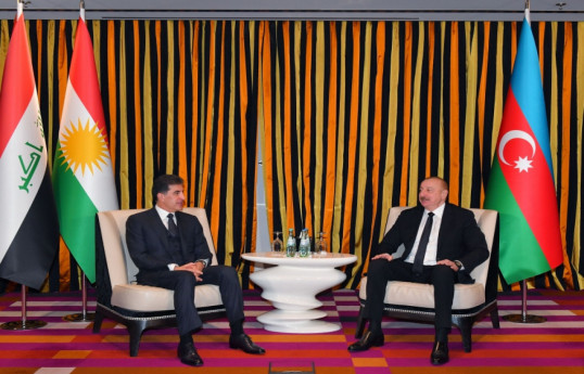 Nechirvan Barzani, President of the Kurdistan Region of Iraq and Ilham Aliyev, President of the Republic of Azerbaijan