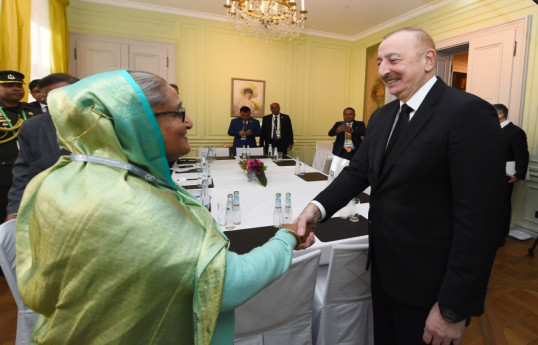 President of Azerbaijan met with Prime Minister of Bangladesh in Munich