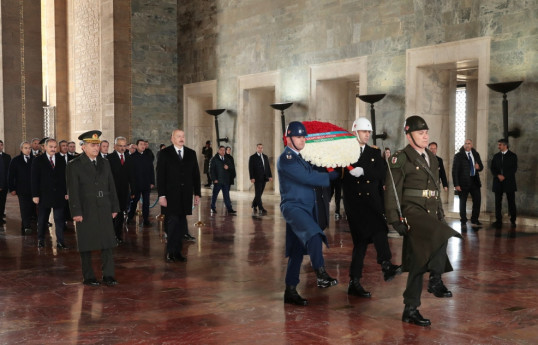 President Ilham Aliyev visited Anitkabir in Ankara -UPDATED -PHOTO 