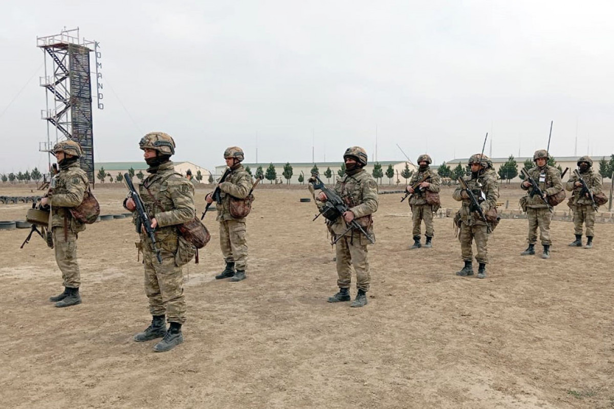 Practical classes are held at the Commando Initial Course of Azerbaijan Army