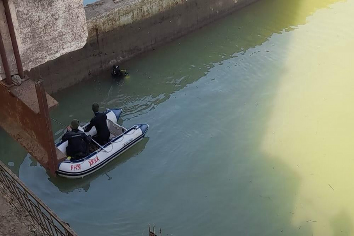 Azerbaijan MES involves 80 personnel, 14 equipments, and 2 trained dogs in the search for a child who allegedly drowned in a canal-VIDEO 