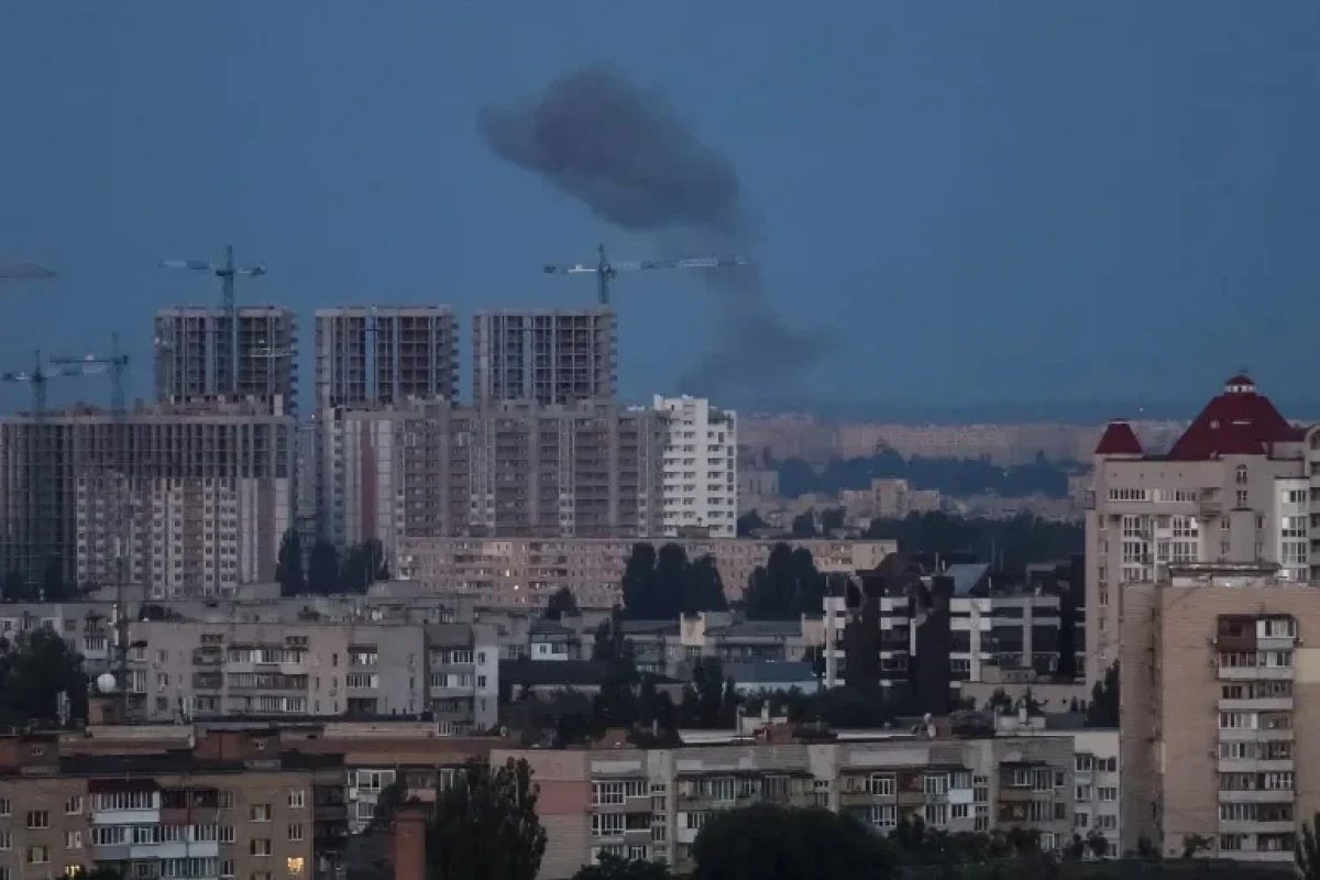 Russian drone strike in Ukraine