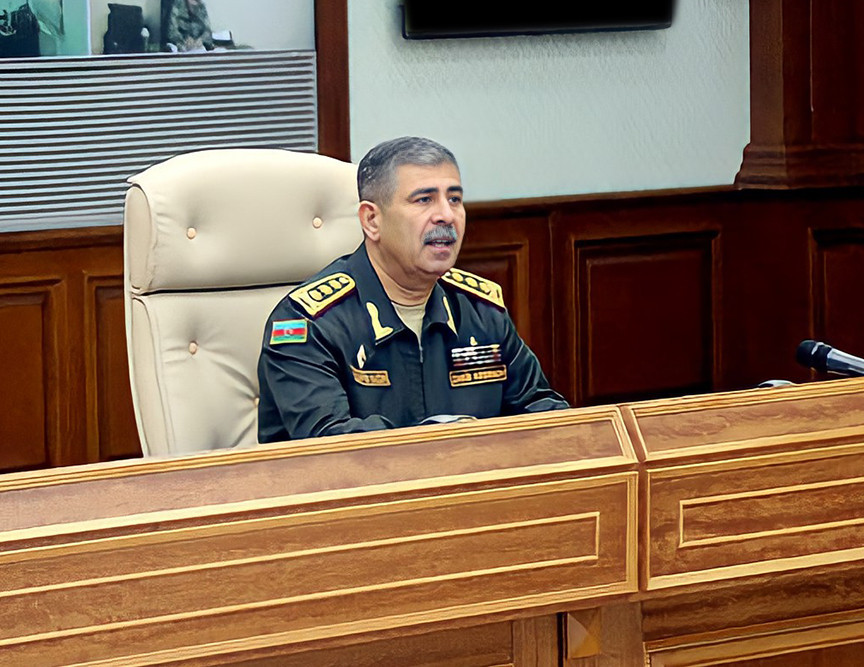 Azerbaijan's Defence Minister Colonel General Zakir Hasanov held next service meeting at Ministry - Vimarsana News