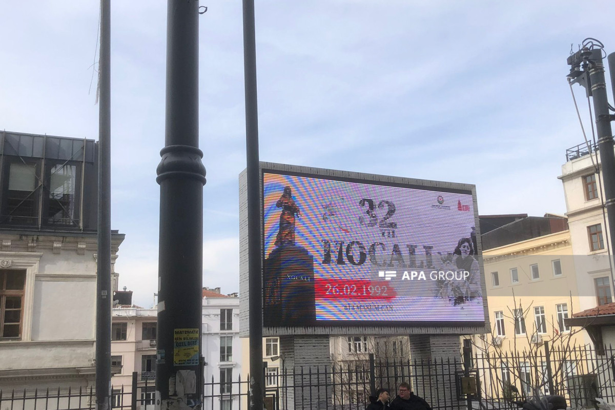 Billboards depicting Khojaly realities placed in the central streets of Istanbul - PHOTO -VIDEO 