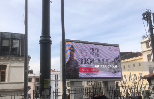 Billboards depicting Khojaly realities placed in the central streets of Istanbul - PHOTO -VIDEO 