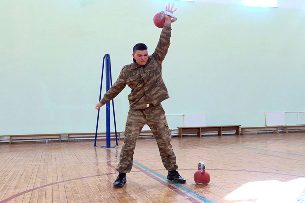 Azerbaijan's Combined Arms Army held kettlebell lifting championship among servicemen-PHOTO -VIDEO 