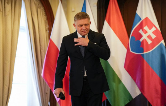 Slovakia's Prime Minister Robert Fico