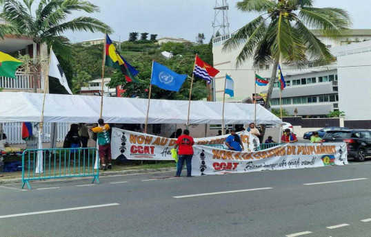 New Caledonia holds next protest against France's colonialism policy-PHOTO 