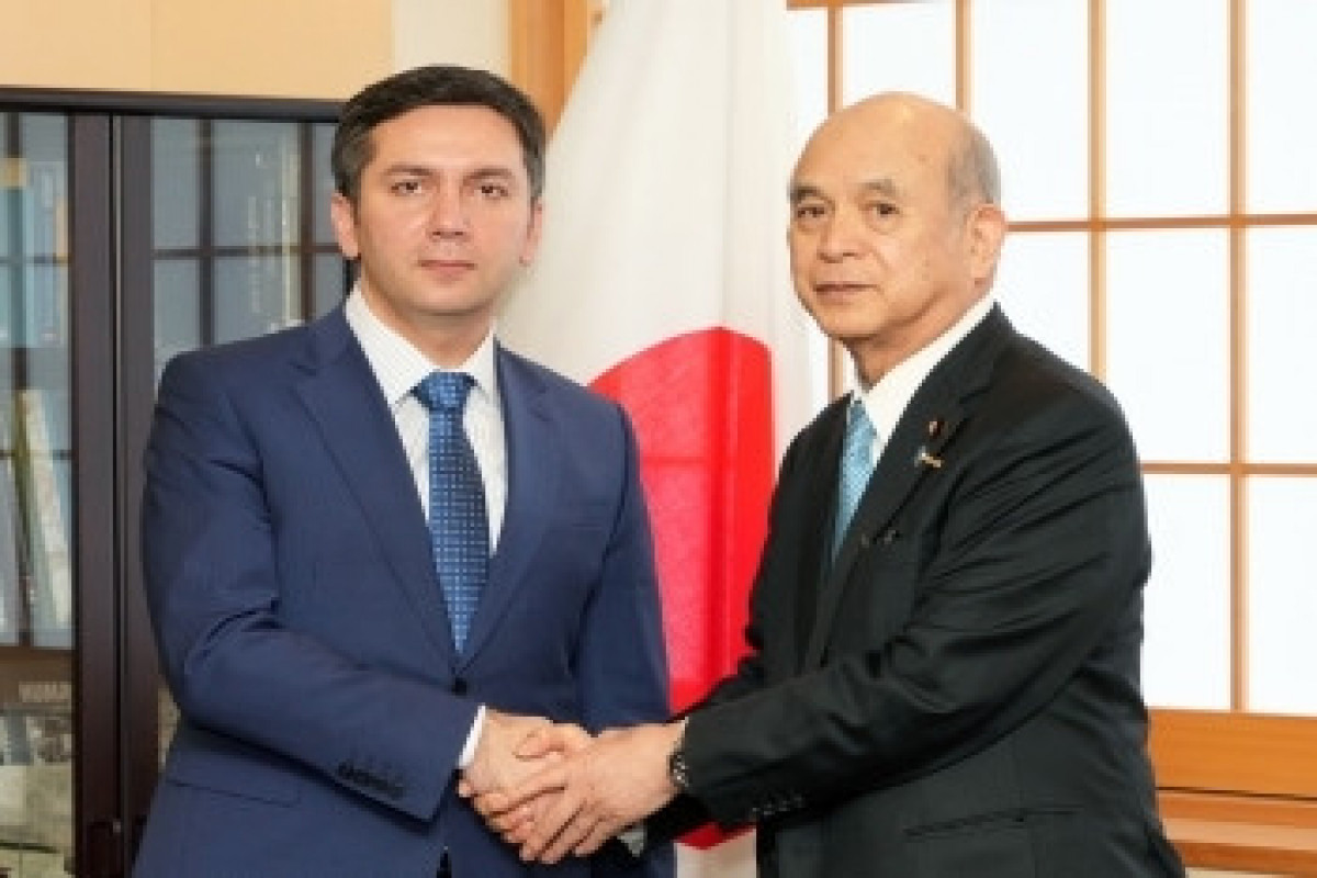 Yalchin Rafiyev, Deputy Minister of Foreign Affairs of the Republic of Azerbaijan, Lead Negotiator of COP29 and Tsuge Yoshifumi, State Minister for Foreign Affairs of Japan
