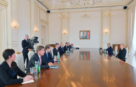 President Ilham Aliyev received delegation led by Executive Director of German Eastern Business Association-UPDATED 