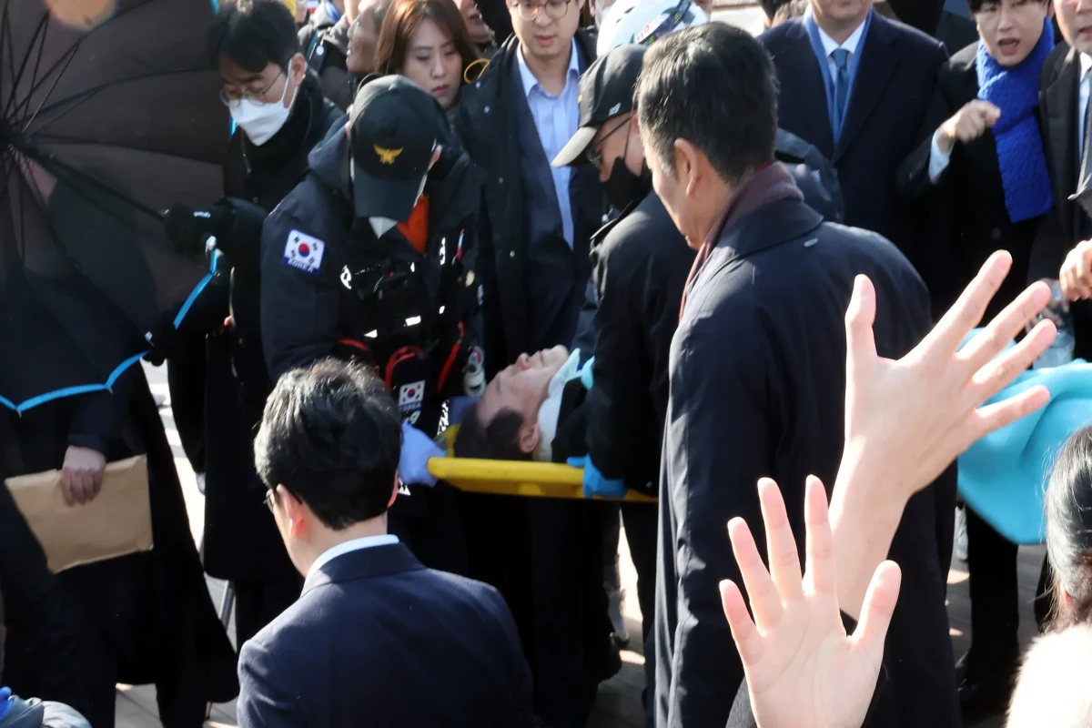 South Korea opposition chief stabbed by assailant; motive unknown