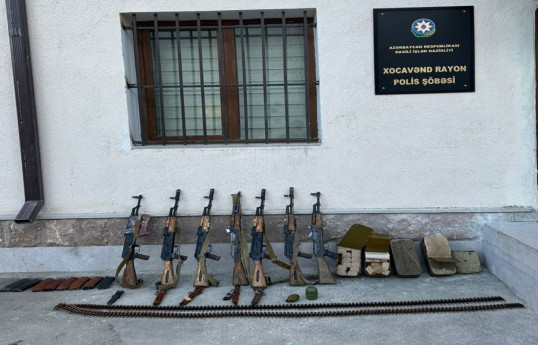 Azerbaijan finds and seizes large number of weapons and ammunition in Khojavand