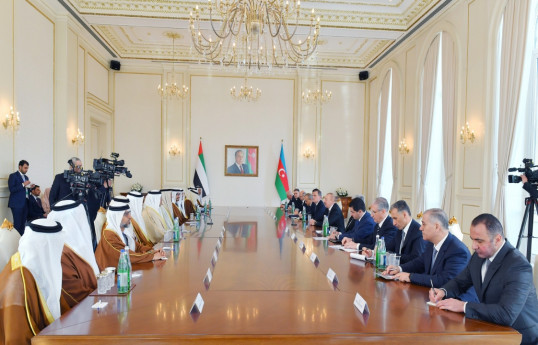 Presidents of Azerbaijan and United Arab Emirates held expanded meeting -UPDATED 1 