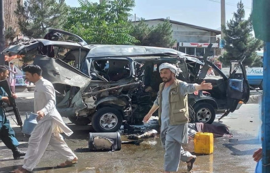 7 injured as blast targets police car in west Afghanistan