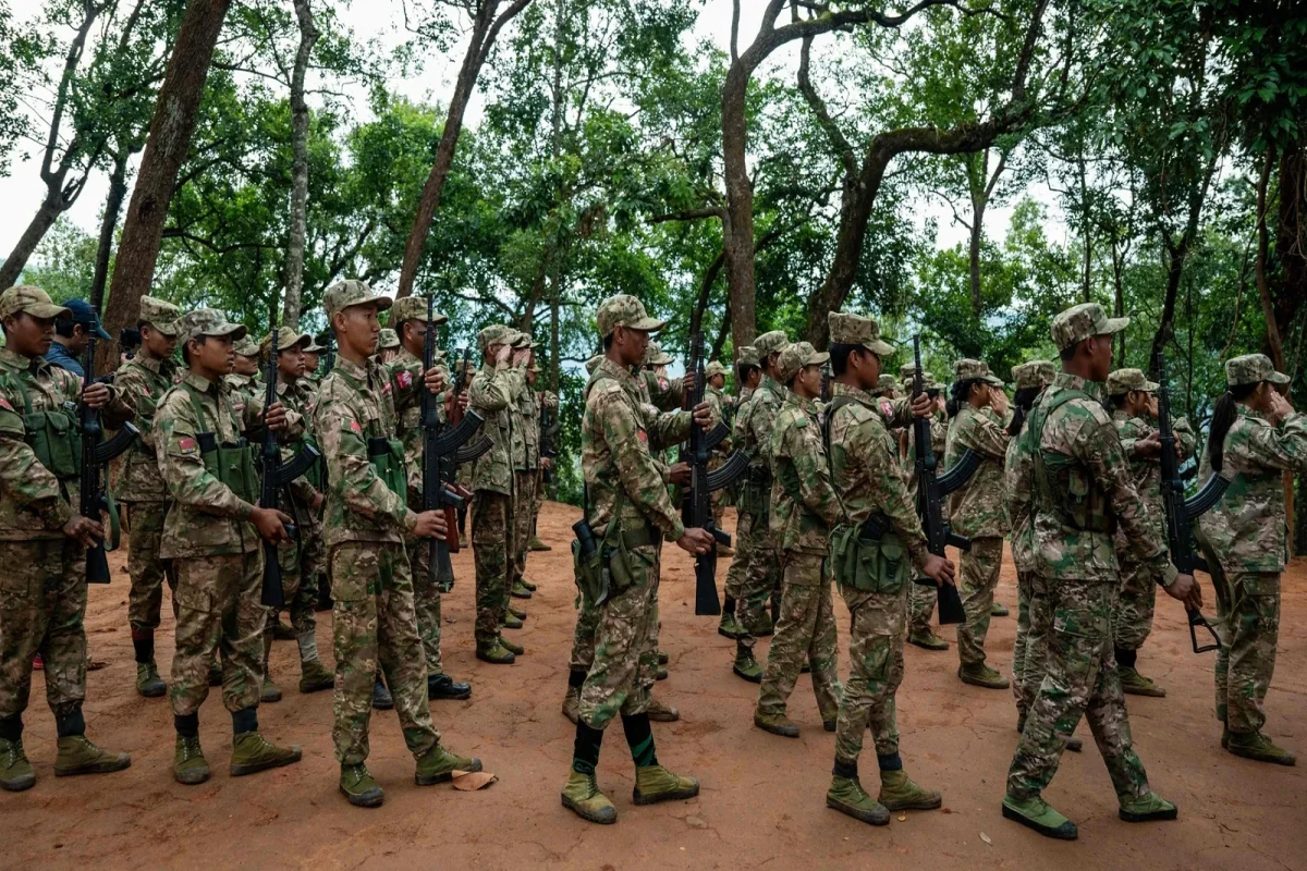Myanmar rebel group claims control of town bordering India, Bangladesh