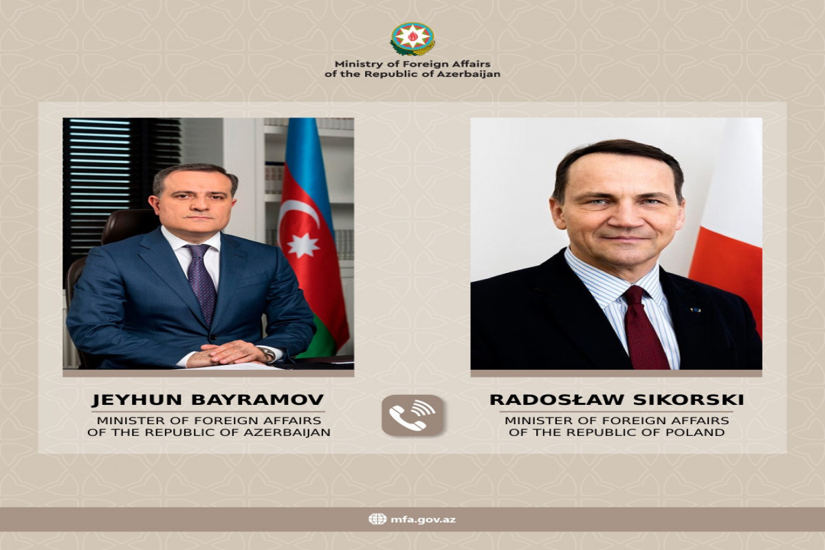 Azerbaijani FM holds phone talk with his Polish counterpart